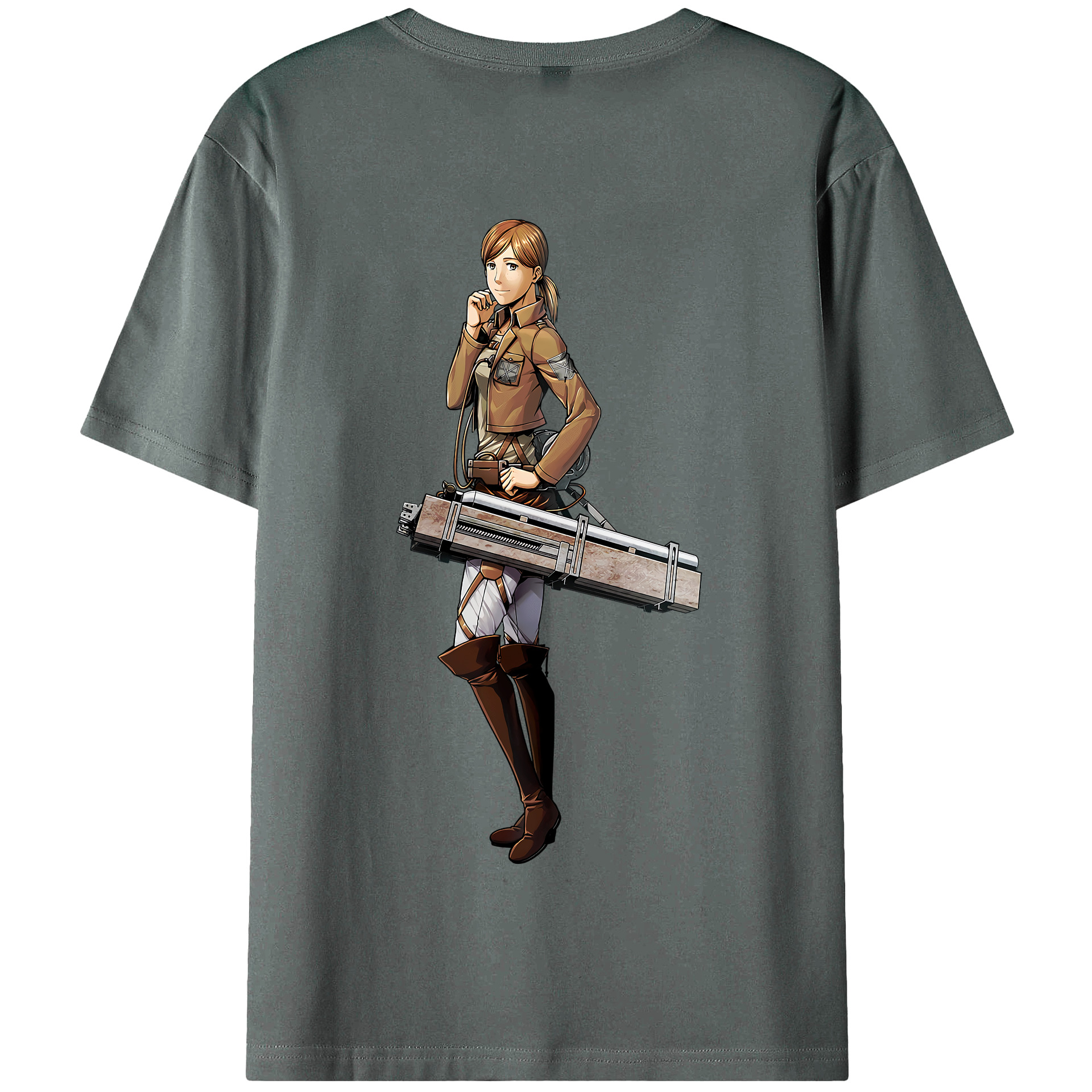 （画像用） 進撃の巨人 Attack on Titan 綿100％半袖Tシャツ（背面プリント）